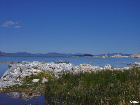 Tufas, montagnes autour de mono lake