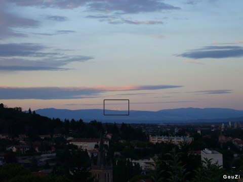 Mont Blanc depuis Lyon