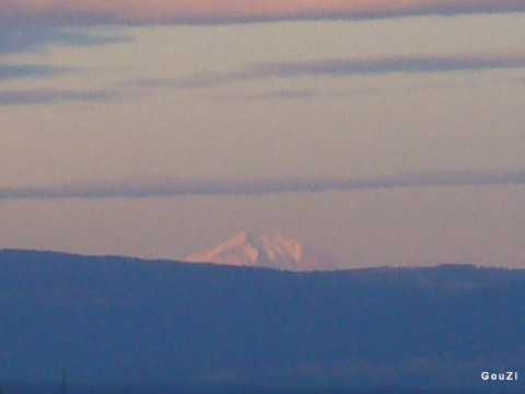 Mont Blanc depuis Lyon - Zoom