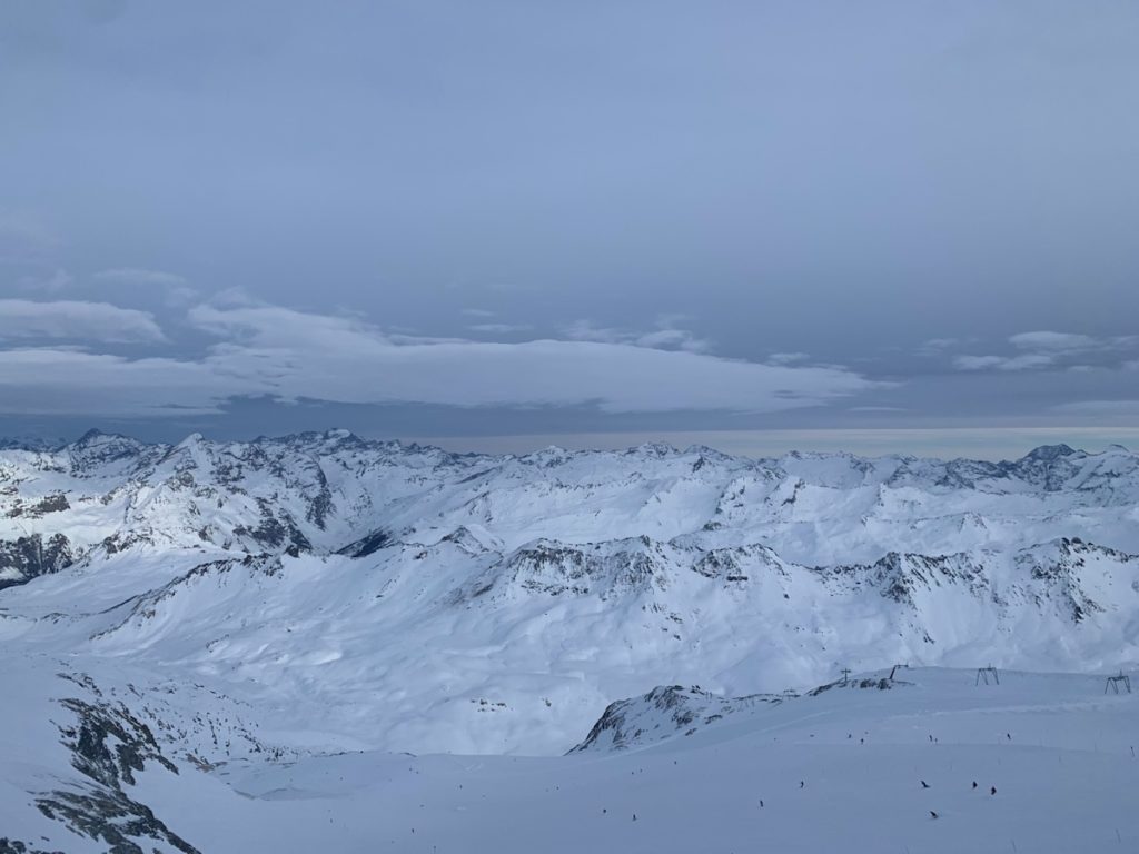 View From The Grande Motte Glacier, Tignes, France​