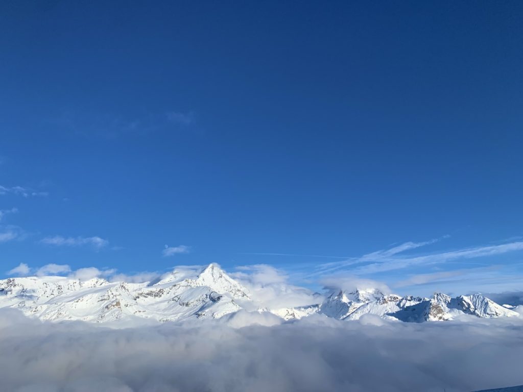 View On The Way Down The Brévières, Tignes, France​