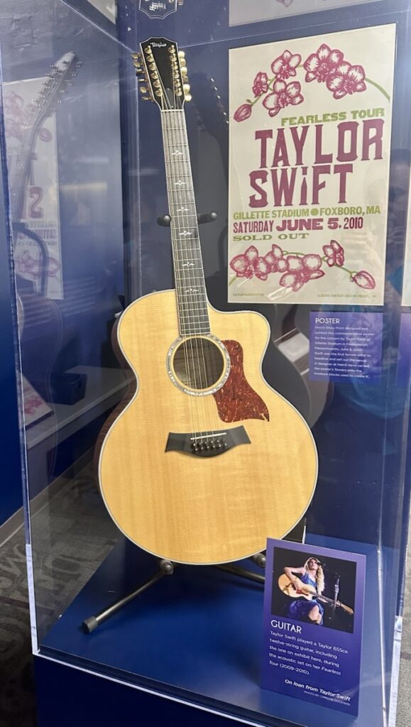 Taylor Swift’s Guitar at the Country Music Hall of Fame and Museum, Nashville, TN